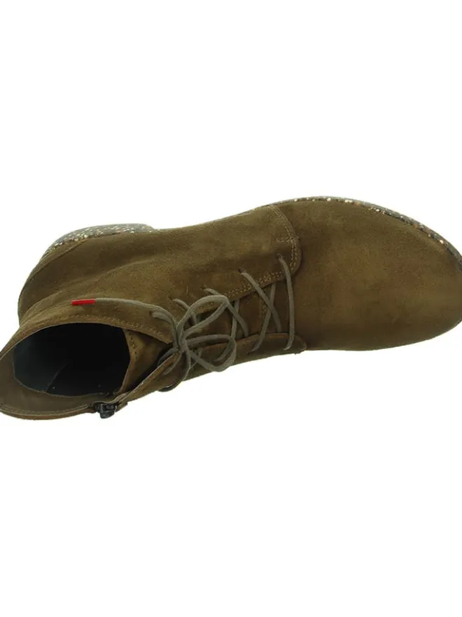 Leder-Boots in Khaki>Think! Sale