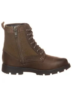 Leder-Boots in Khaki>Clarks
