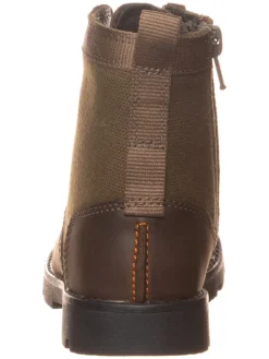 Leder-Boots in Khaki><noscript><img width=