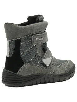 Leder-Boots in Khaki><noscript><img width=