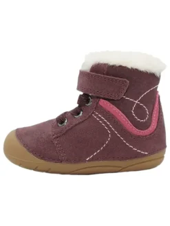 Leder-Boots in Lila>lamino Discount