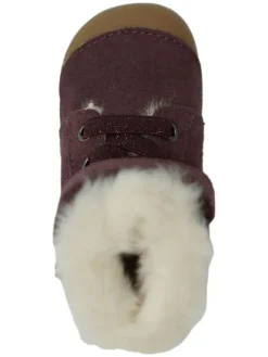 Leder-Boots in Lila><noscript><img width=