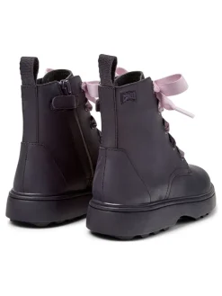 Leder-Boots in Lila><noscript><img width=