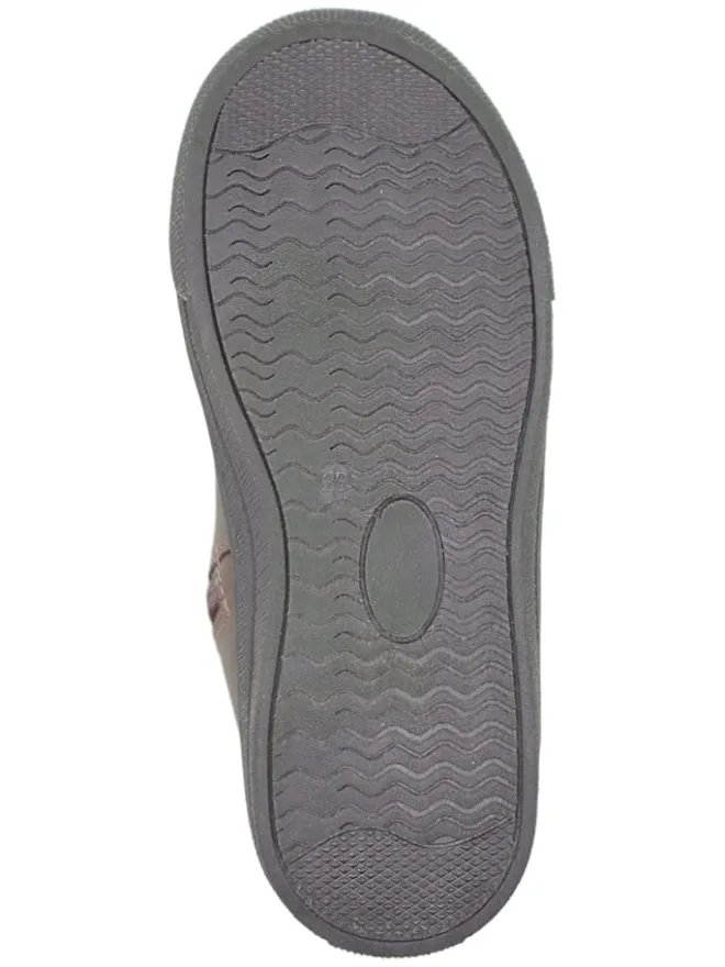 Leder-Boots in Mauve>lamino Sale