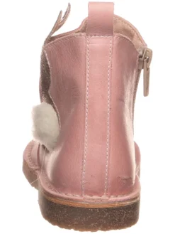 Leder-Boots in Rosa><noscript><img width=