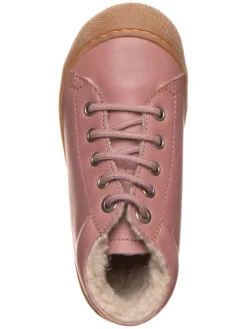 Leder-Boots in Rosa><noscript><img width=