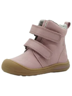 Leder-Boots in Rosa>lamino Outlet