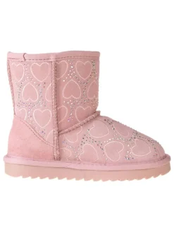 Leder-Boots in Rosa>lamino Outlet