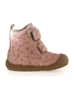 Leder-Boots in Rosa><noscript><img width=