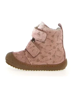 Leder-Boots in Rosa><noscript><img width=
