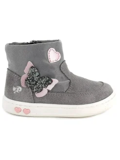 Leder-Boots in Rosa/ Grau>Primigi Hot