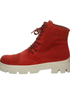 Leder-Boots in Rot>Think! Outlet