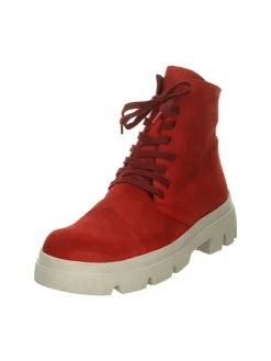 Leder-Boots in Rot>Think! Outlet