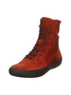 Leder-Boots in Rot>Think! Discount