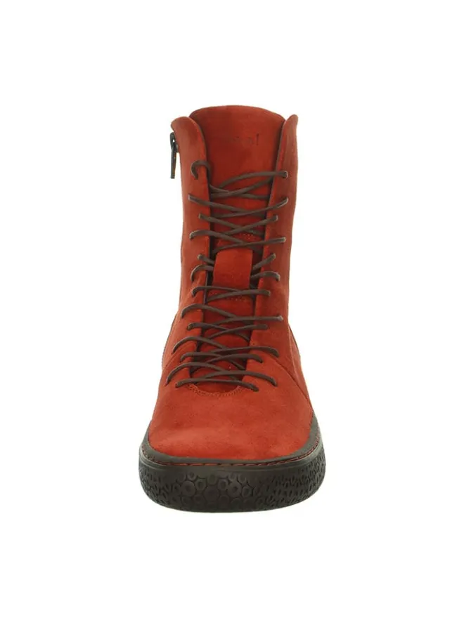Leder-Boots in Rot>Think! Discount