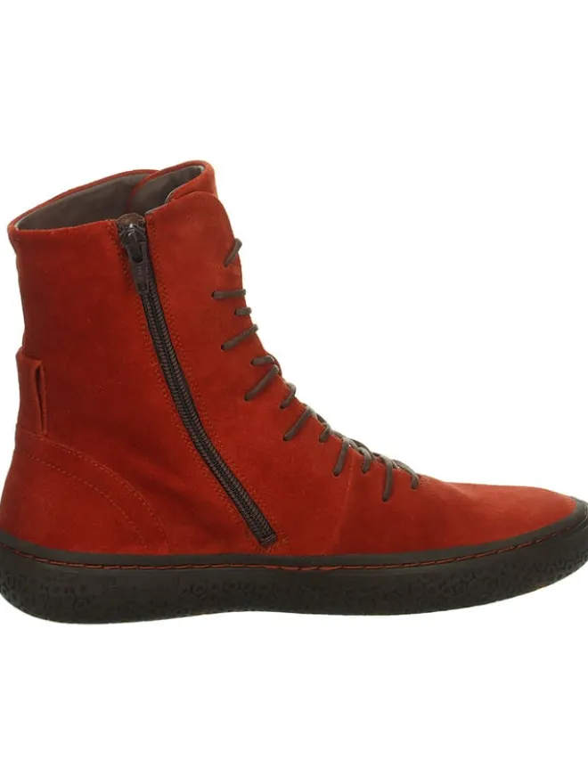 Leder-Boots in Rot>Think! Discount