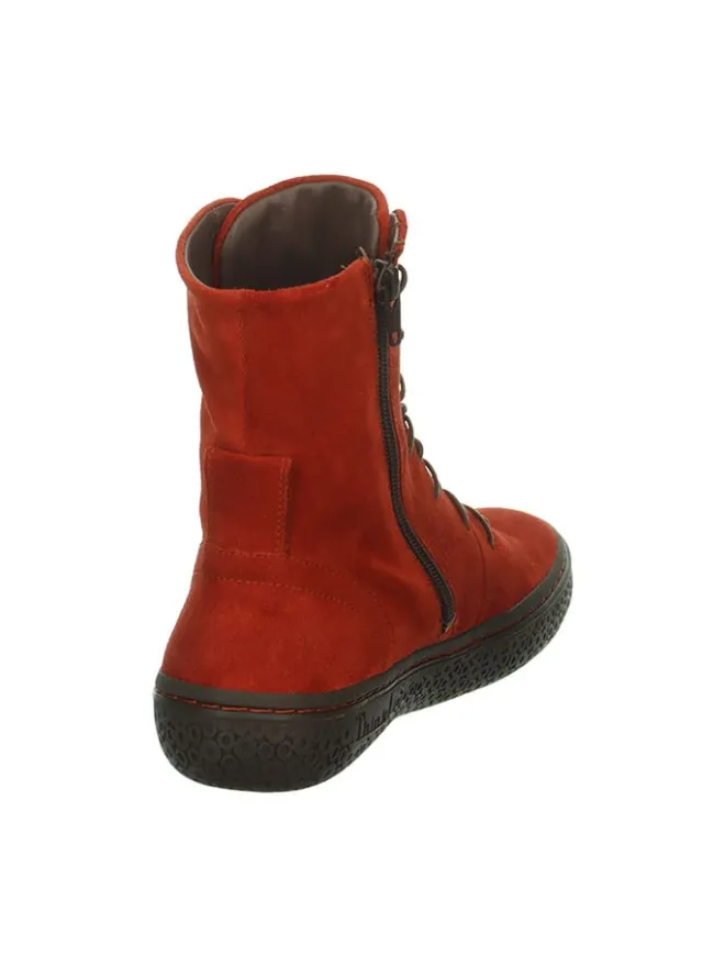 Leder-Boots in Rot>Think! Discount
