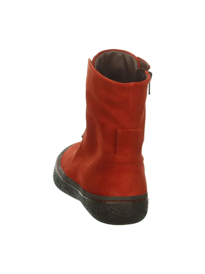 Leder-Boots in Rot>Think! Discount