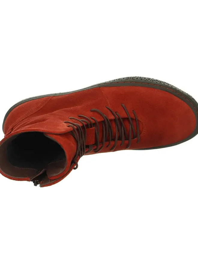 Leder-Boots in Rot>Think! Discount