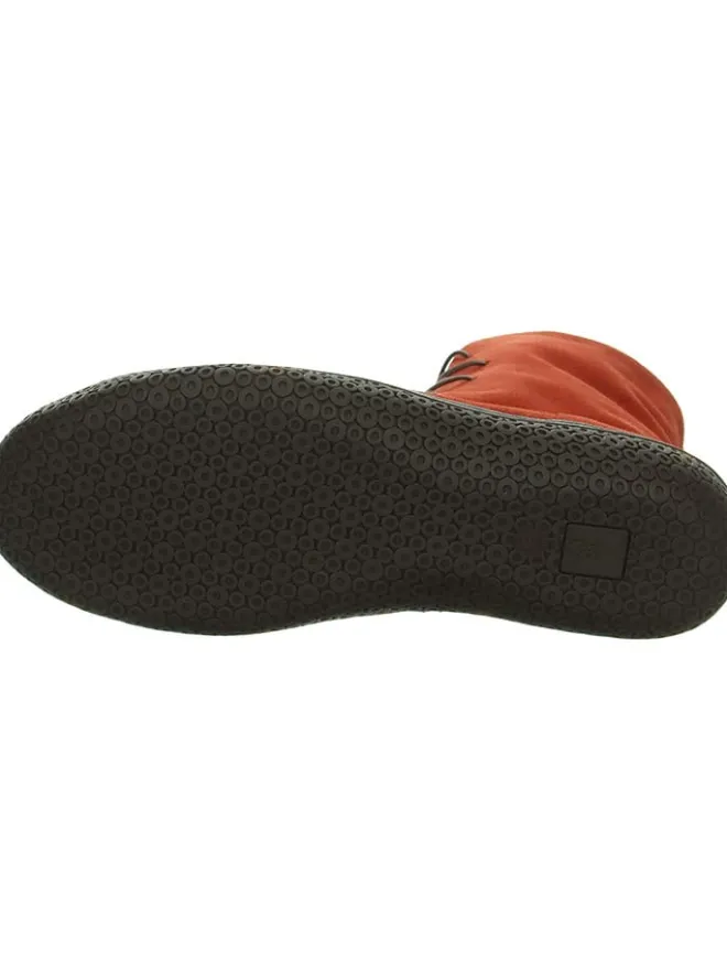 Leder-Boots in Rot>Think! Discount