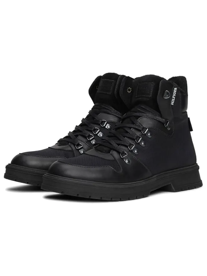 Leder-Boots in Schwarz>Tommy Hilfiger Shoes Best