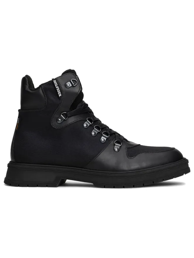 Leder-Boots in Schwarz>Tommy Hilfiger Shoes Best