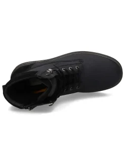 Leder-Boots in Schwarz><noscript><img width=