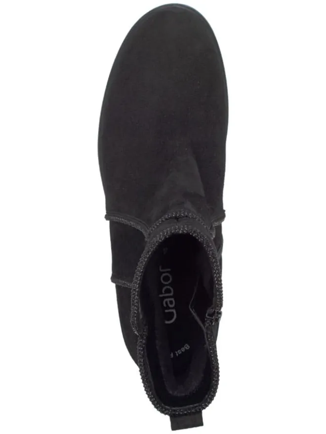 Leder-Boots in Schwarz>Gabor Clearance