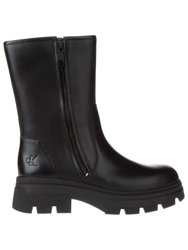 Leder-Boots in Schwarz>Calvin Klein Best