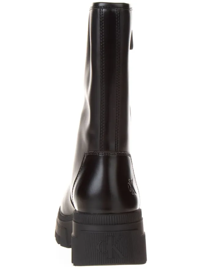 Leder-Boots in Schwarz>Calvin Klein Best