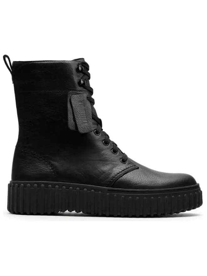Leder-Boots in Schwarz>Clarks Sale