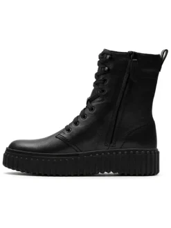 Leder-Boots in Schwarz>Clarks Sale