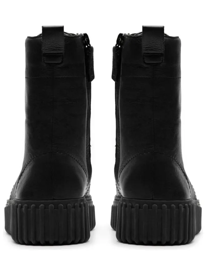 Leder-Boots in Schwarz>Clarks Sale