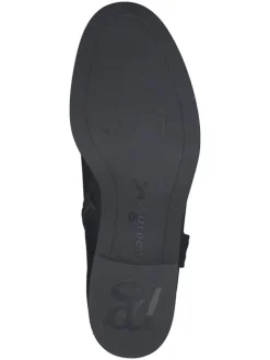 Leder-Boots in Schwarz><noscript><img width=