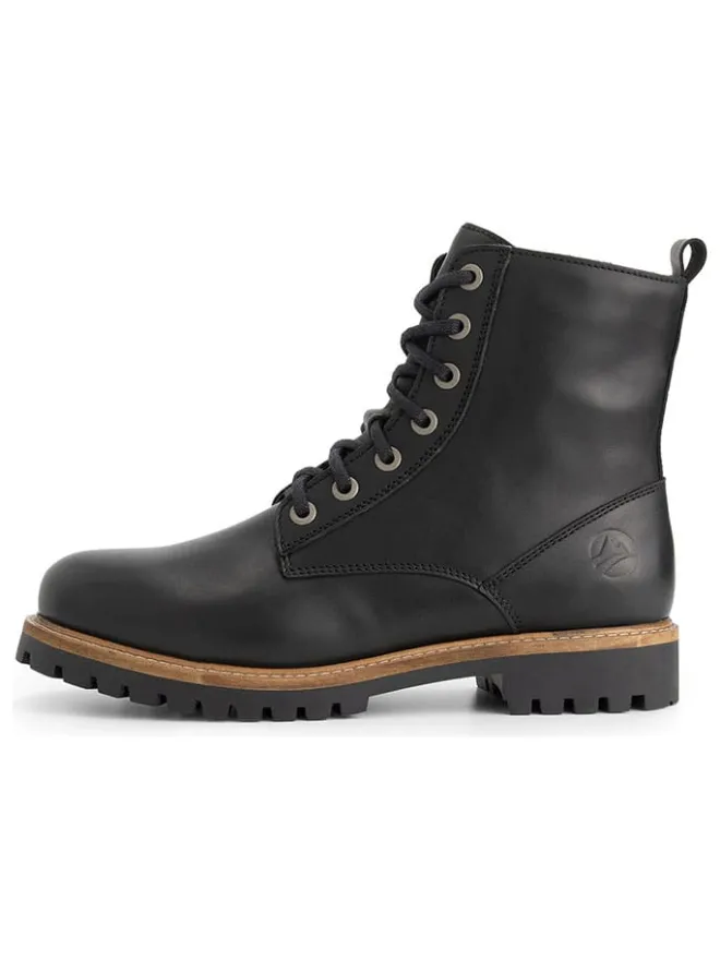 Leder-Boots in Schwarz>TRAVELIN' Hot