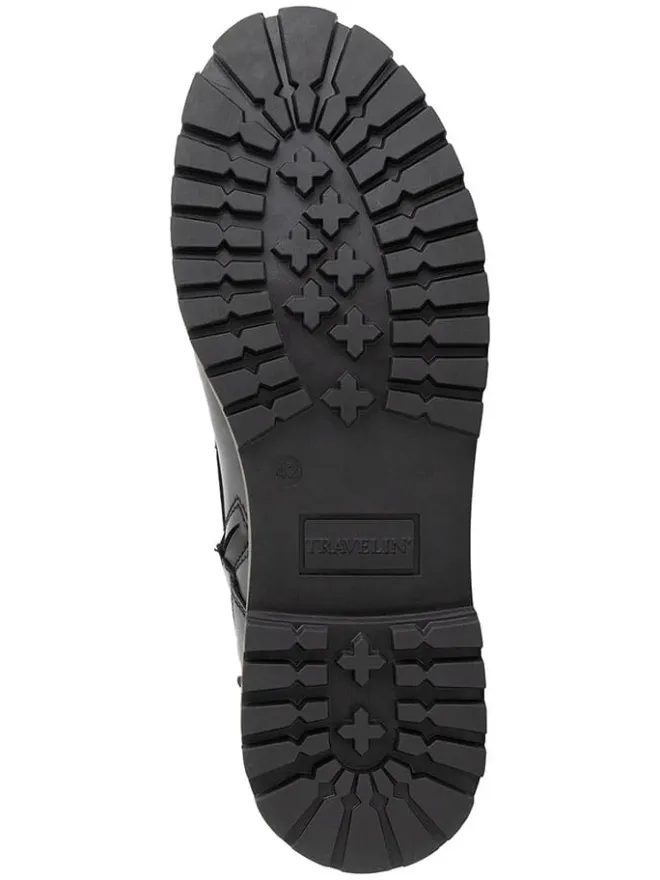 Leder-Boots in Schwarz>TRAVELIN' Hot
