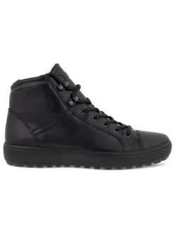 Leder-Boots in Schwarz><noscript><img width=