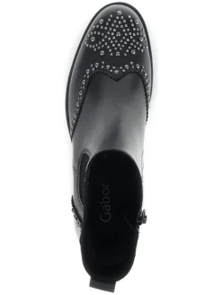 Gabor Stiefeletten^Leder-Boots in Schwarz