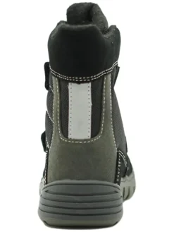 Leder-Boots in Schwarz><noscript><img width=