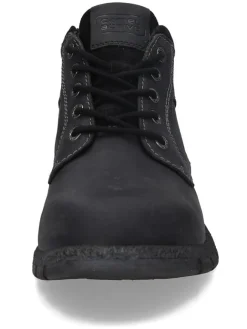 Leder-Boots in Schwarz><noscript><img width=