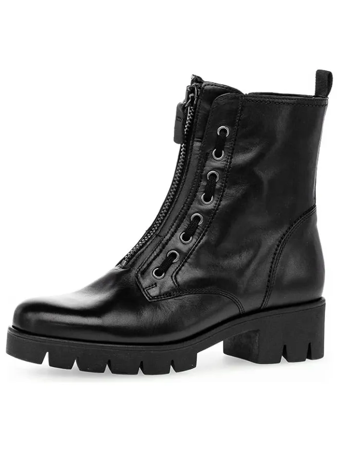 Leder-Boots in Schwarz>Gabor Hot