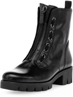 Leder-Boots in Schwarz>Gabor Hot