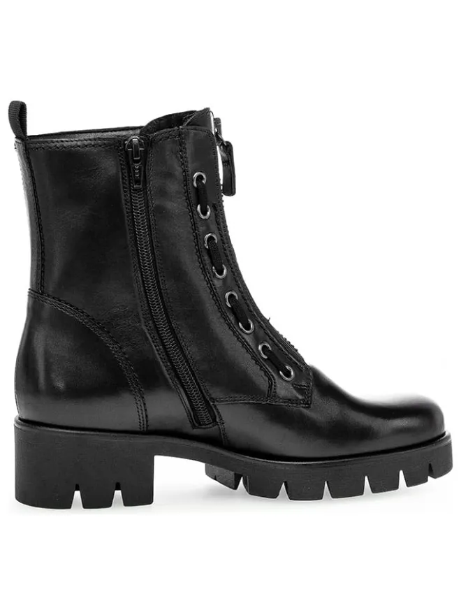 Leder-Boots in Schwarz>Gabor Hot