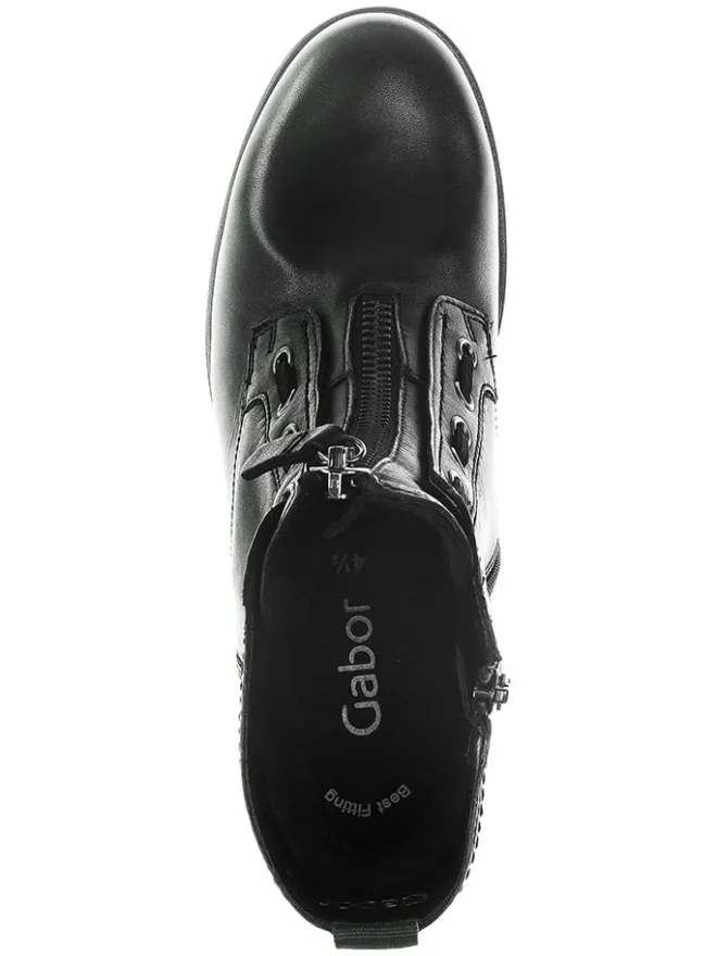 Leder-Boots in Schwarz>Gabor Hot