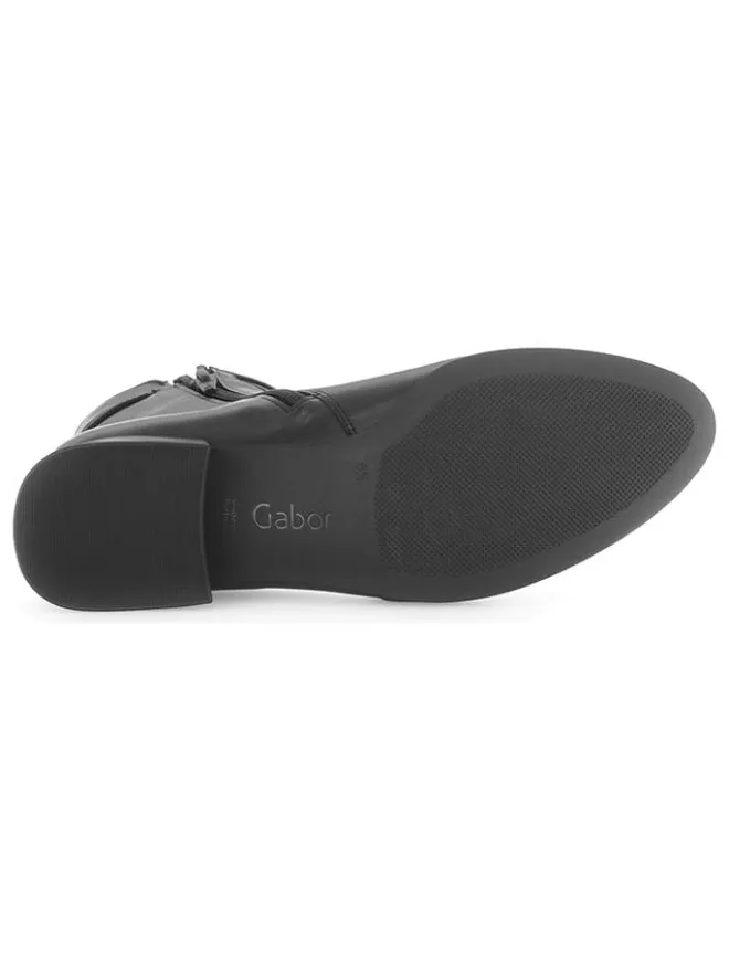 Gabor Stiefeletten^Leder-Boots in Schwarz