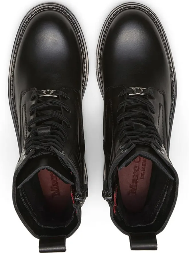 Marc O'Polo Shoes Stiefeletten^Leder-Boots in Schwarz