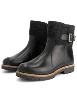 Leder-Boots in Schwarz>TRAVELIN' Clearance