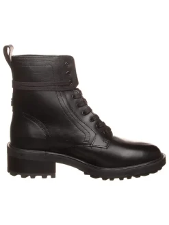 Leder-Boots in Schwarz>Tommy Hilfiger Shoes Clearance