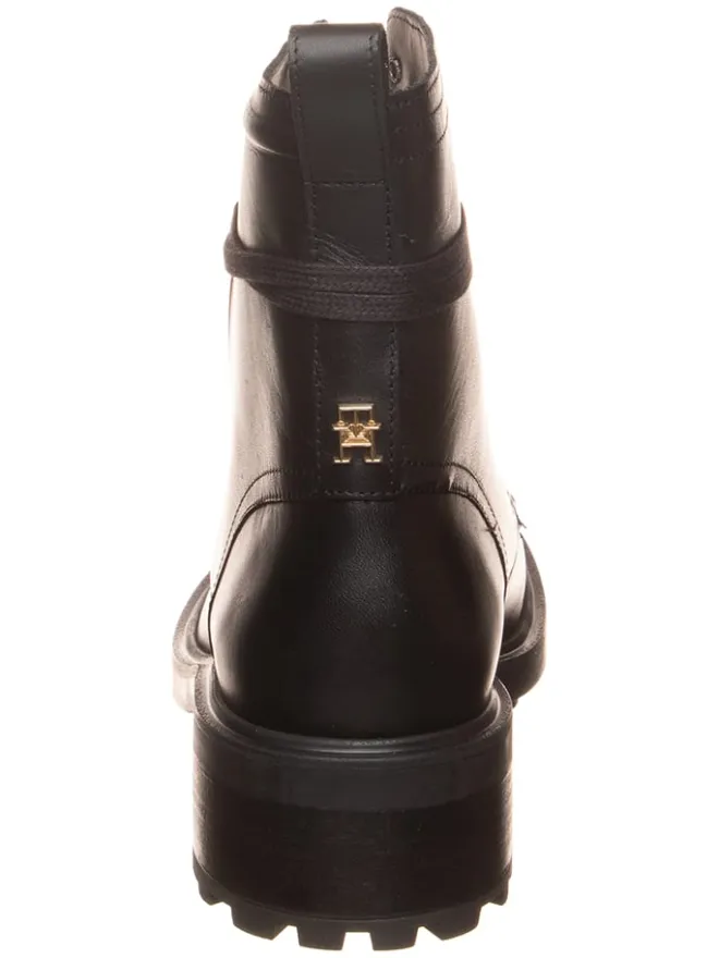 Leder-Boots in Schwarz>Tommy Hilfiger Shoes Clearance
