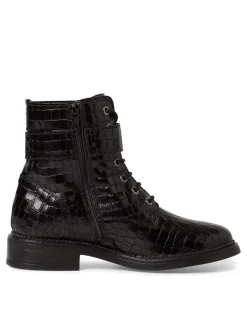 Tamaris Stiefeletten^Leder-Boots in Schwarz